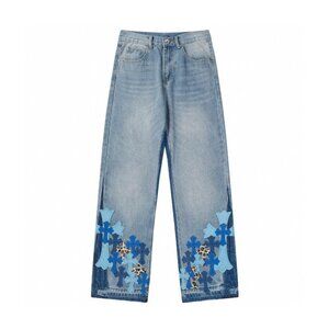 Gallery Dept. La Flare Cemetery Cross Patch Jeans